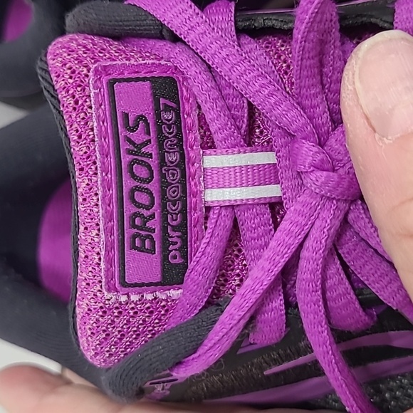 Brooks Sneakers Women's sz 7.5 Pure Cadence 7 Purple/Black Running Walking Shoe - Picture 10 of 11